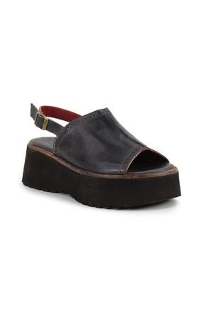 Bed St&uuml; Library Platform Sandal in Black Rustic at Nordstrom, Size 9.5B