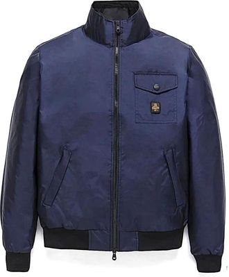 RefrigiWear Bomber Jackets, male, Blue, Size: 2XL Giubbino