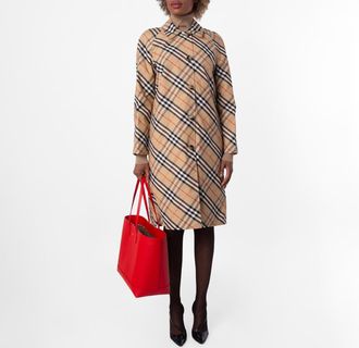 Burberry Reversible Gabardine Car Coat, Brand Size 4 ( US Size 2 )
