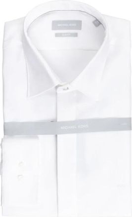 Michael Kors Overhemd - Heren - Zakelijke Overhemden - Wit - 2XL - Overhemden