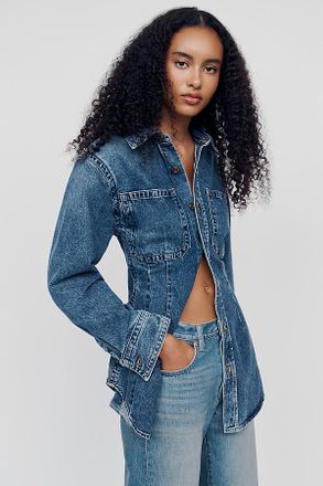A Gold E Wilma Denim Shirt Top