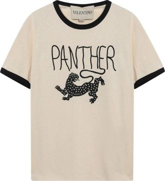 Valentino Garavani Hombre, Camisetas, Beige, Talla: L