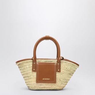 Jacquemus Le Petit Panier Soli Braune Basttasche