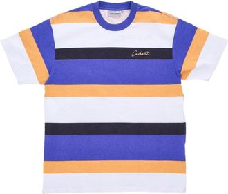 Carhartt Work in Progress Gestreept T-shirt Soft Fit All Over - Heren - T-shirts - Veelkleurig - XL - Katoen - Tops
