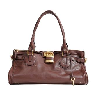 Chlo&eacute; Tassen, Dames, Bruin, ONE Size, Katoen, Paddington Top Handle Bag