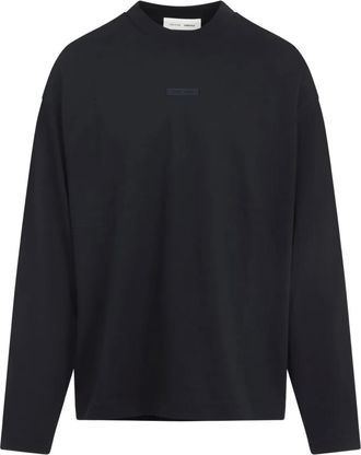 Fear of God logo-plaque long-sleeve T-shirt - Black
