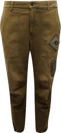 Dondup GIL Broeken - Heren - Slim Fit Broeken - Groen - W31 - Katoen - Broeken