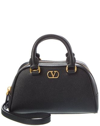 Valentino Vlogo Signature Mini Leather Shoulder Bag