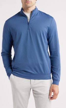 Johnnie-O Jamie Quarter Zip in Navy Mahalo at Nordstrom, Size Small