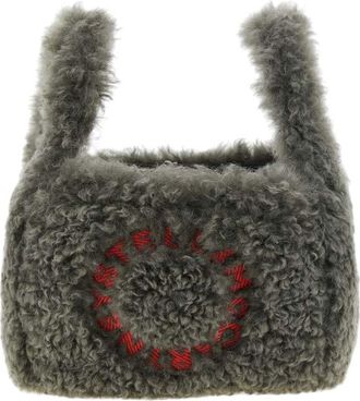 Stella McCartney Grey Logo Double Small Shoulder Bag