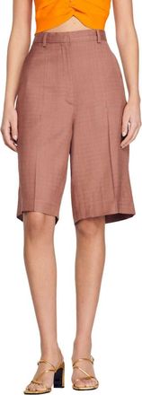 Sandro Aristide High Waist Longline Shorts in Glaise at Nordstrom Rack, Size 2 Us / 34 Fr