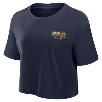Nike Womens College (Coppin State University) Dri-FIT Cropped T-Shirt in Blue | W11840CPNS26-NVY