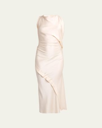 Victoria Beckham Sleeveless Draped Dress