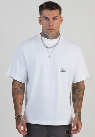 Siksilk Mens White Oversized T-Shirt XXL