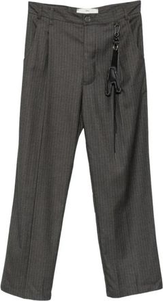 Song for the Mute Loose Pleated Pant - Heren - Nette broeken - Grijs - M - Katoen - Broeken