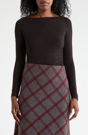 Renee C Boat Neck Knit Top in Black at Nordstrom Rack, Size X-Small