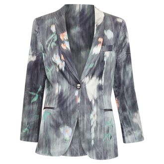 Giorgio Armani silk watercolor abstract blazer