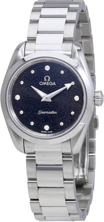 Omega Seamaster Aqua Terra Black Diamond Dial Ladies Watch 220.10.28.60.51.001