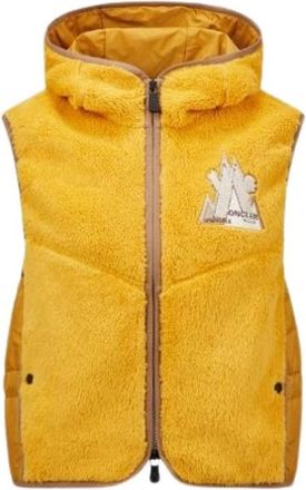 Moncler Gele Jassen Grenoble Fleece Vest - Dames - Bodywarmers - Geel - S - Jassen