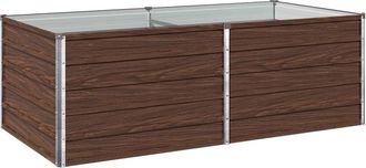 vidaXL Cama De Jard&iacute;n Elevada Negro 160 X 80 X 55 Cm Vidaxl