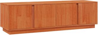vidaXL Mueble De Tv Marr&oacute;n Cera 140 X 40 X 40 Cm Pino Macizo Vidaxl