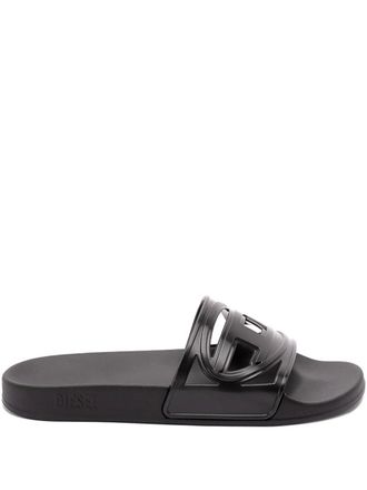 Diesel Sa-Clyde cutout logo slides - Zwart