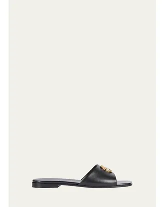 Gucci Marmont GG Leather Slide Sandals
