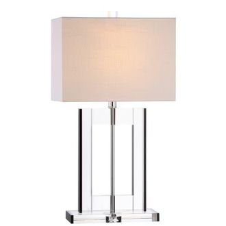 Jonathan Y Designs Parish 26 Crystal LED Table Lamp, Clear/Black at Nordstrom