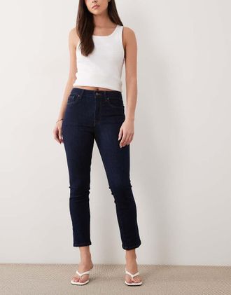 Good American Good Legs - Jeans a zampa lavaggio blu scuro-Blu navy