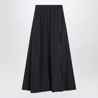 Balenciaga Womens Black Washed Cotton Maxi Skirt - Size EU 36 (Womens)