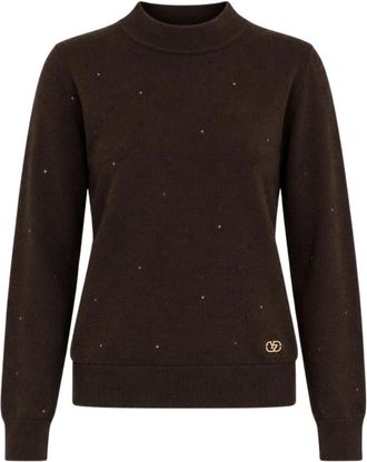 Yes-Zee Jersey de cuello alto - Knitwear - Mujer - Marr&oacute;n - XS