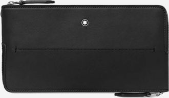 Montblanc Mens Double Smartphone Case Black Leather Accessory