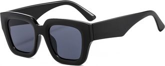 Generic Large Frame Mens And Womens Sunglasses Outdoor Commuting Sports Party Sun Glasses(Black)