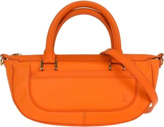 Louis Vuitton Danura Handbag Epi Orange Leather Handbag (Pre-Owned)