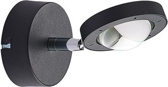 Lindby L&aacute;mpara De Pared Led edonita En Negro Metal - Lindby
