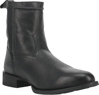Laredo Mens Half Boot With Zipper In Black
