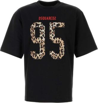 Dsquared2 Black Cotton T-shirt