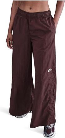 Nike Sportswear Wide Leg Woven Pants Womens Clothing Burgundy Crush/Burgundy Crush/Sail : XL (US 16-18), Cotton/Polyester