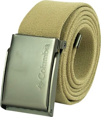 Columbia Mens Military-Style Stretch Belt, khaki, 1siz