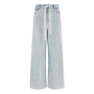 Maison Margiela Wide Jeans, female, Blue, Size: W28 Wide-leg Jeans