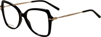 Carolina Herrera Womens 53mm Black Gold Eyeglasses HER0194-2M2-53