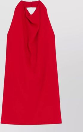 Valentino silk sleeveless open-back mini dress
