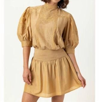 Sundays Moni Top In Brushed Gold