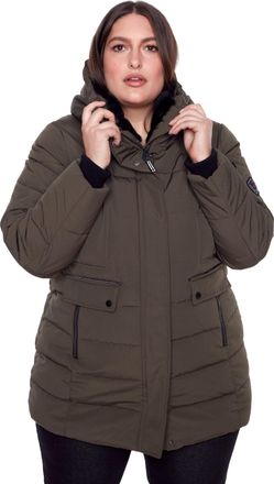 Alpine North KOOTNEY PLUS WOMENS VEGAN DOWN (RECYCLED) MID-LENGTH PARKA (PLUS SIZE)