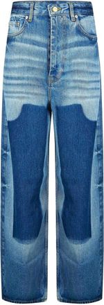 Ganni Blue Loose High Rise Jeans