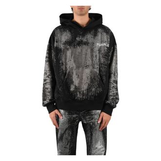 Purple Crystal Fade Hoodie - Heren - Hoodies - Zwart - XL - Katoen - Hoodies & sweatvesten
