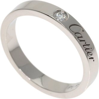 Cartier Platinum Platinum 950 Band Ring (Pre-Owned)