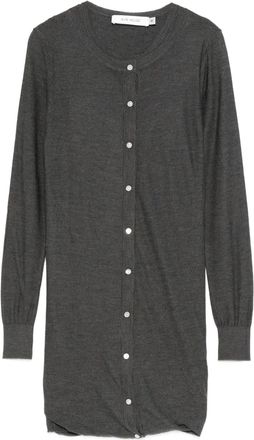 Aya Muse Abito corto Eira con bottoni - Grigio