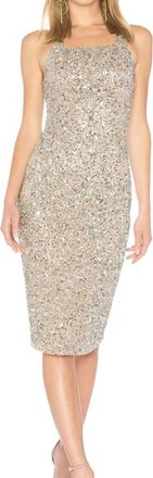 Parker Sage Dress In Silver