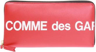Comme Des Gar&ccedil;ons Wallets & Cardholders, unisex, Red, Size: ONE SIZE Huge Logo Wallet